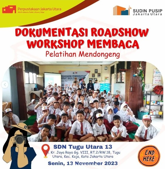 Roadshow Workshop Membaca Bersama Suku Dinas Perpustakaan Dan Kearsipan Kota Administrasi Jakarta Utara